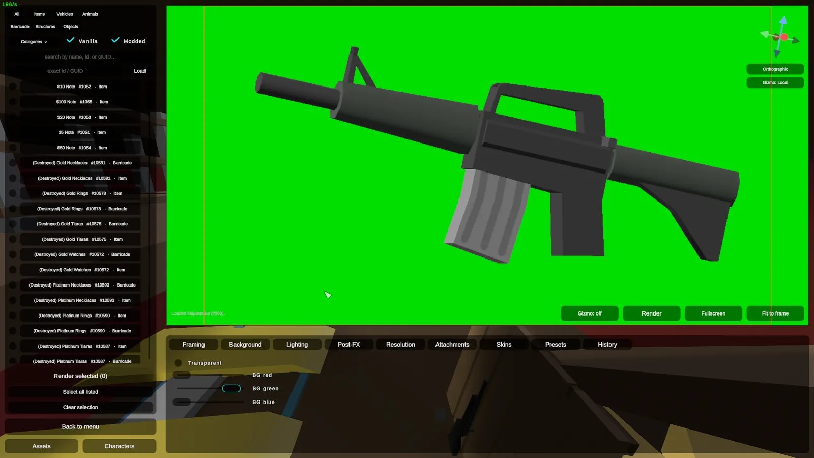 Any backdrop, even green-screen